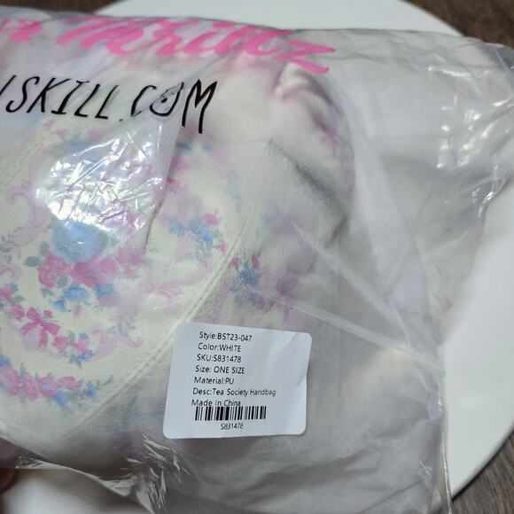 Dolls Kill Sugar Thrillz Tea Society Handbag Regency Teapot Bag Purse Kettle - Picture 9 of 10